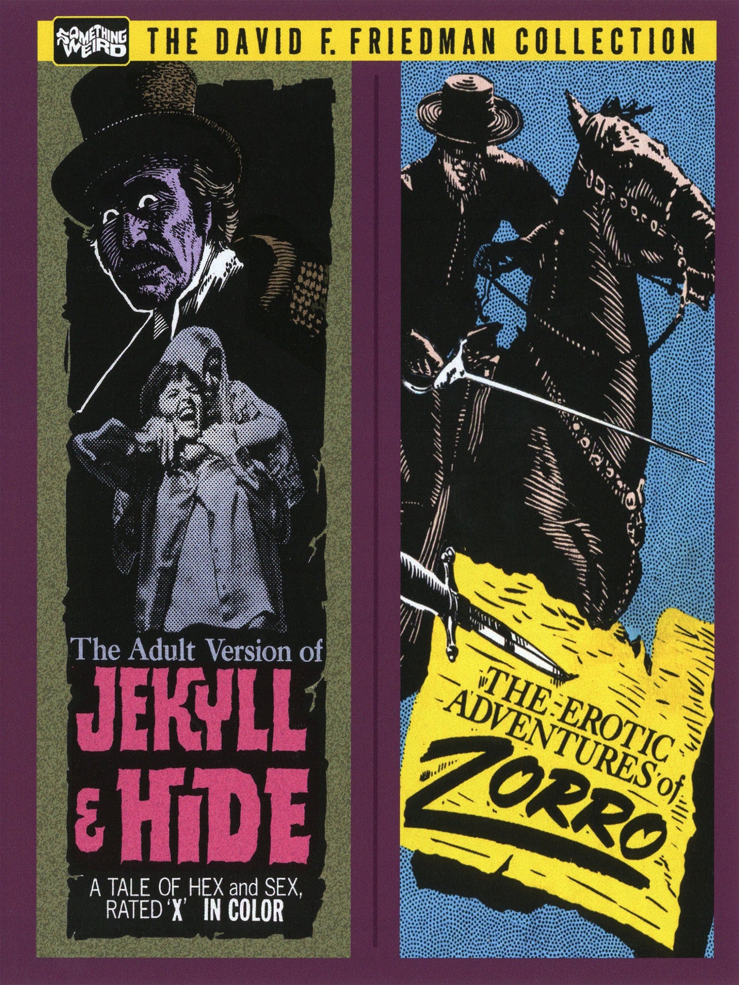 THE ADULT VERSION OF JEKYLL & HIDE / THE EROTIC ADVENTURES OF ZORRO BLU-RAY w/ Deluxe Slipcase