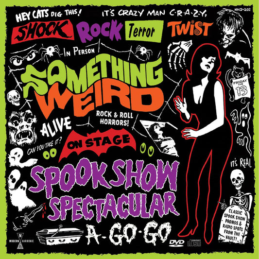 SOMETHING WEIRD SPOOK SHOW SPECTACULAR A GO-GO Soundtrack CD + Bonus DVD
