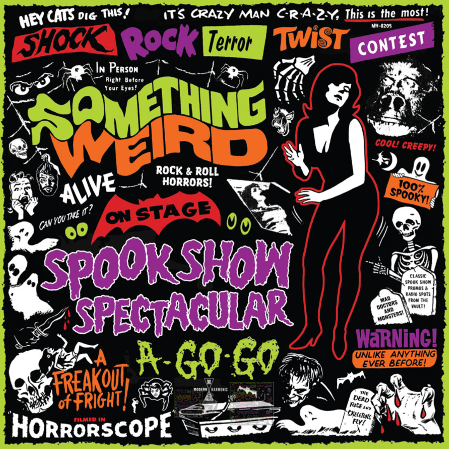 SOMETHING WEIRD SPOOK SHOW SPECTACULAR A GO-GO Soundtrack Black Vinyl LP + Bonus DVD